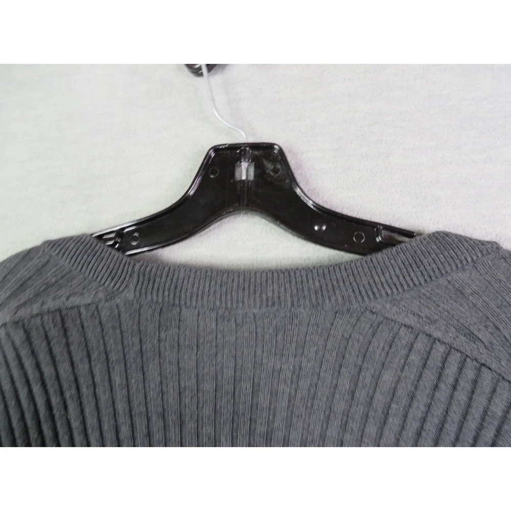 Gap‎ Womens Sweater M Gray Merino Wool Open Cardigan Office Career Cozy